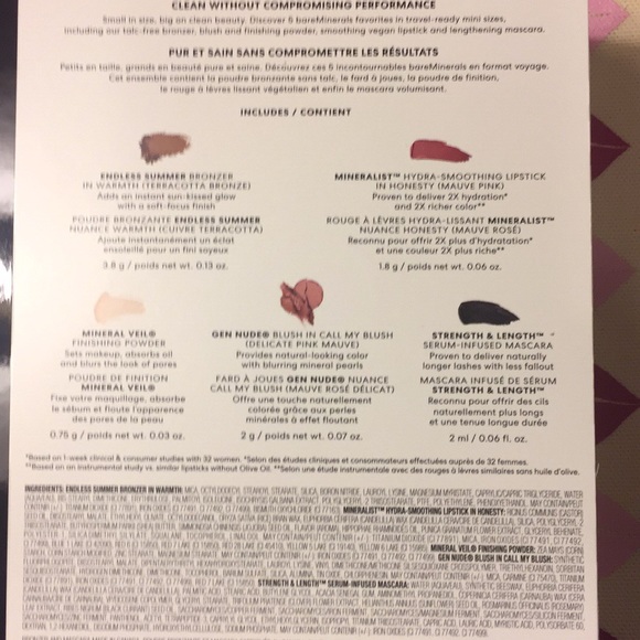 BAREMINERALS BEAUTIFULLY CLEAN 5 PIECE MAKE-UP - Picture 4 of 8